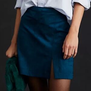 Maeve Faux Suede Mini Skirt